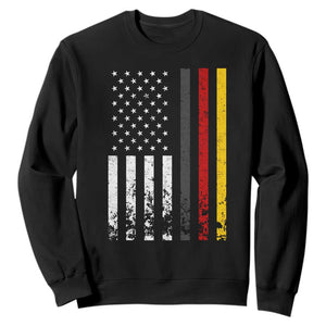 Patriotic Vintage German American Flag Sweatshirt Germany Heritage Pride TS11 Black Print Your Wear