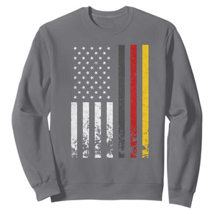 Patriotic Vintage German American Flag Sweatshirt Germany Heritage Pride TS11 Charcoal Print Your Wear