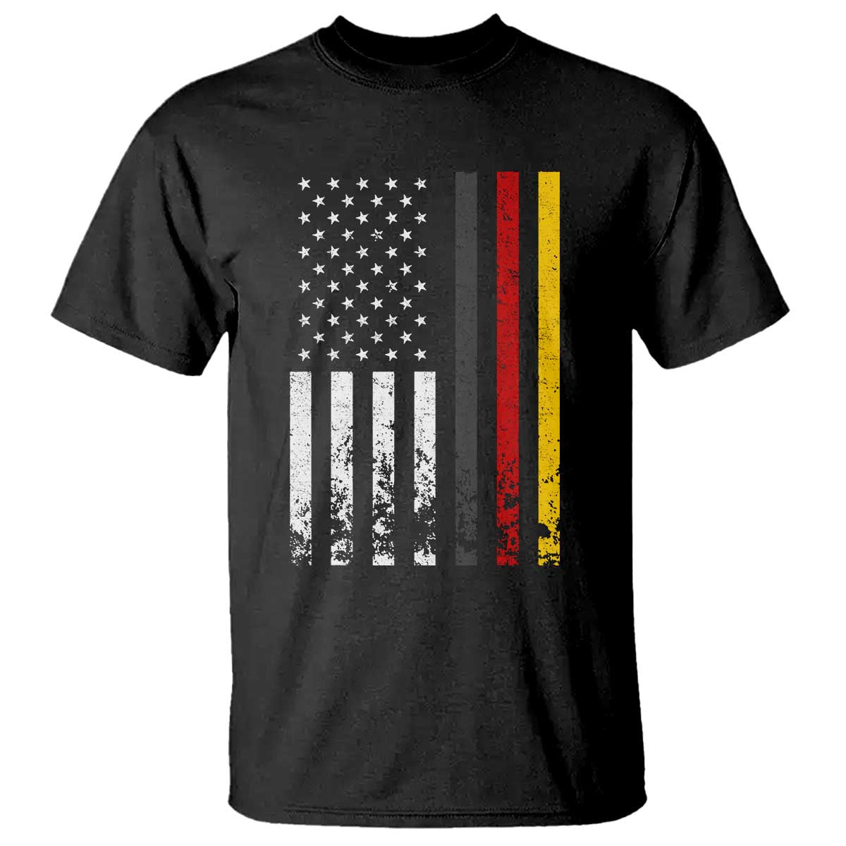 Patriotic Vintage German American Flag T Shirt Germany Heritage Pride TS11 Black Print Your Wear