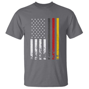Patriotic Vintage German American Flag T Shirt Germany Heritage Pride TS11 Charcoal Print Your Wear