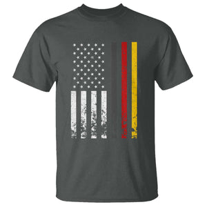 Patriotic Vintage German American Flag T Shirt Germany Heritage Pride TS11 Dark Heather Print Your Wear