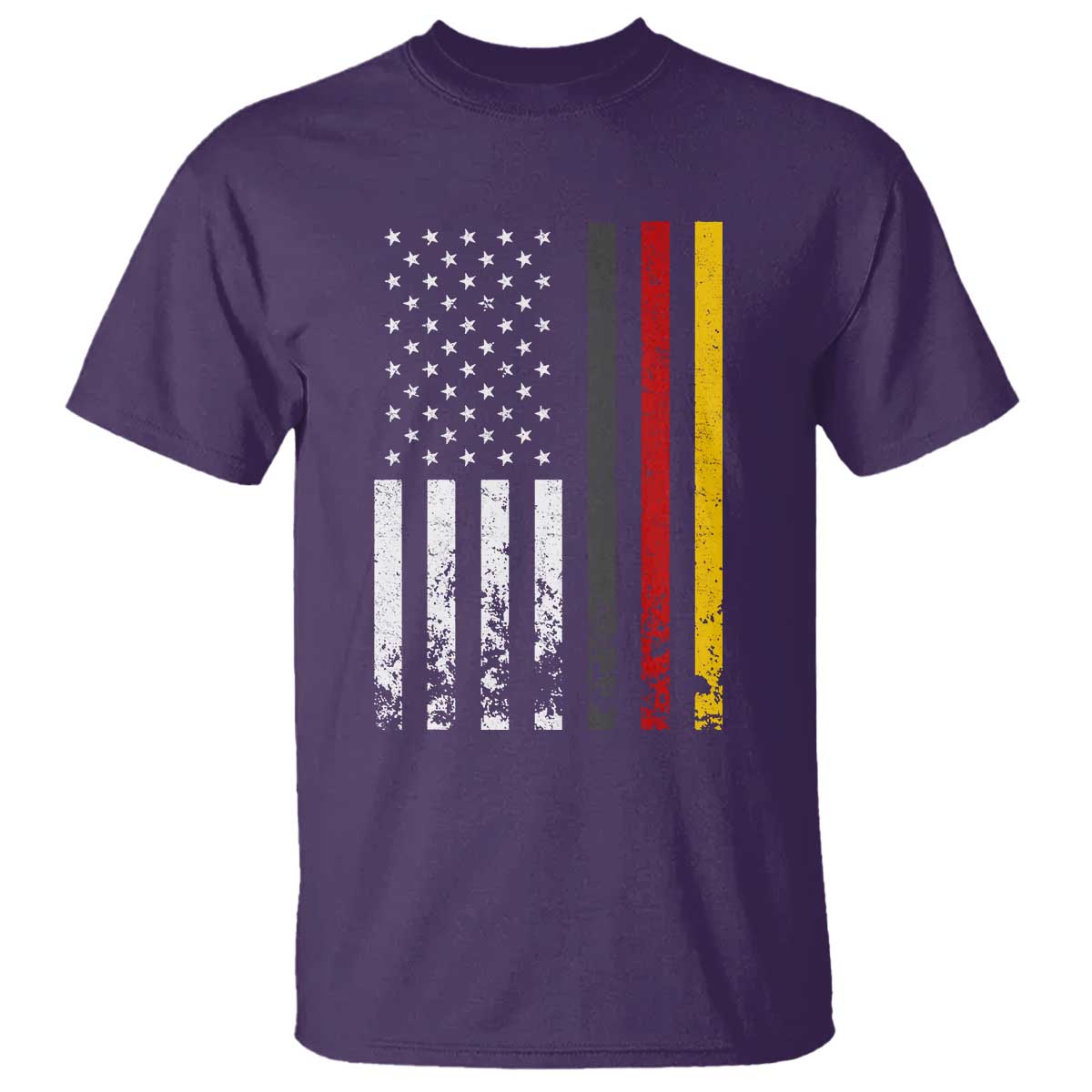 Patriotic Vintage German American Flag T Shirt Germany Heritage Pride TS11 Purple Print Your Wear