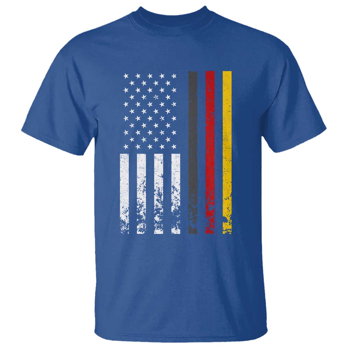Patriotic Vintage German American Flag T Shirt Germany Heritage Pride TS11 Royal Blue Print Your Wear