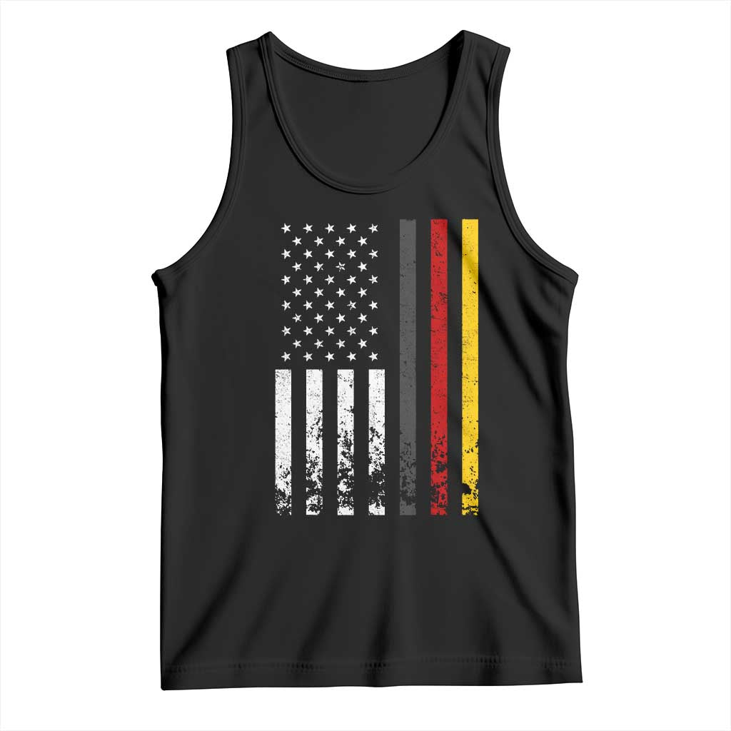 Patriotic Vintage German American Flag Tank Top Germany Heritage Pride TS11 Black Print Your Wear