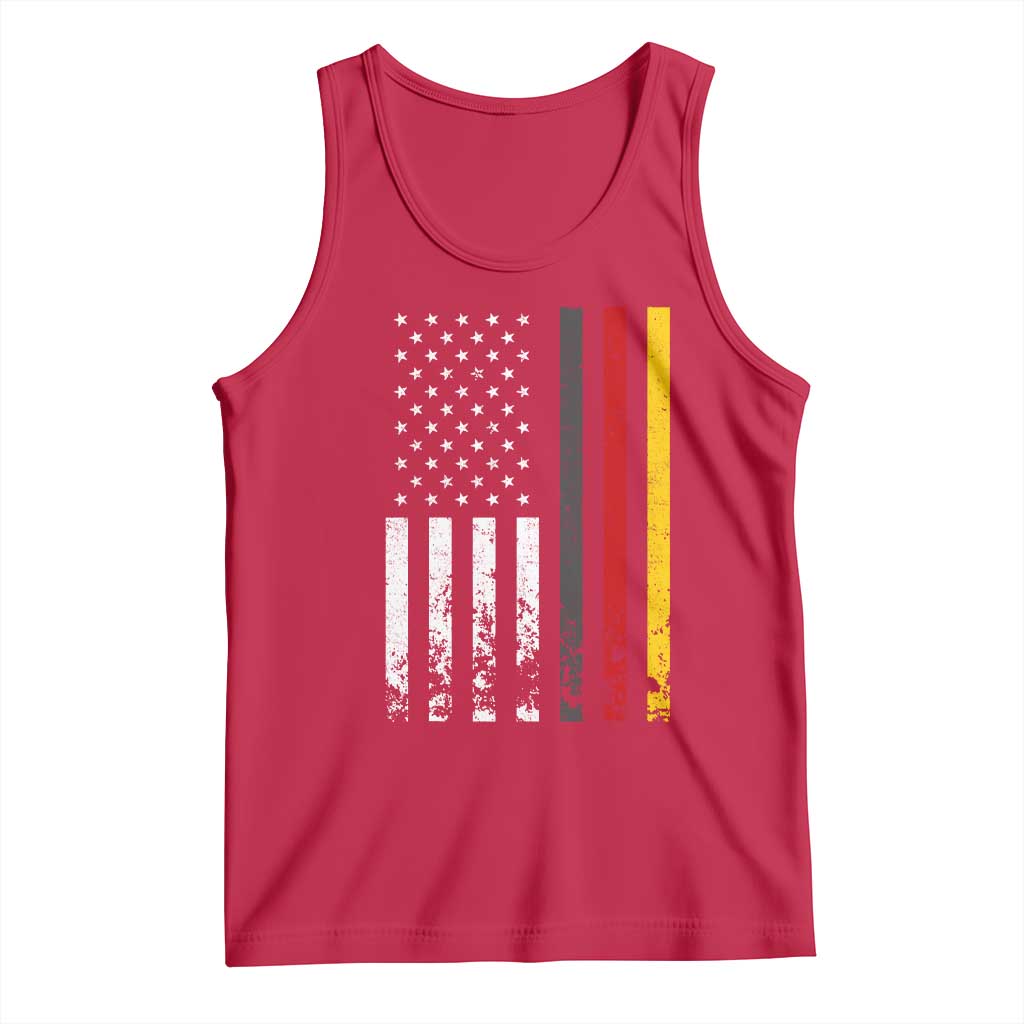 Patriotic Vintage German American Flag Tank Top Germany Heritage Pride TS11 Red Print Your Wear