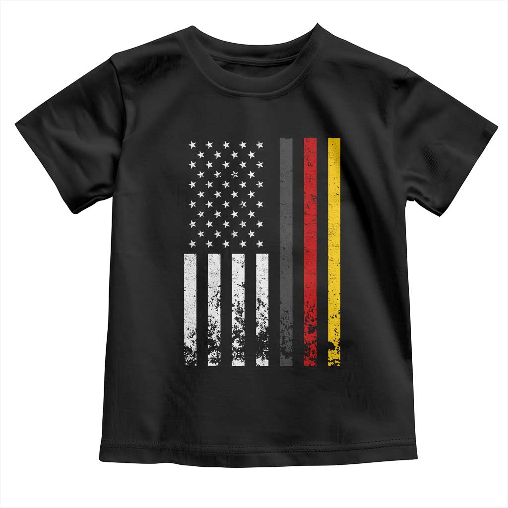 Patriotic Vintage German American Flag Toddler T Shirt Germany Heritage Pride TS11 Black Print Your Wear