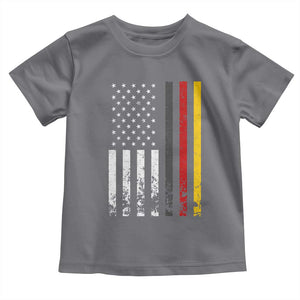 Patriotic Vintage German American Flag Toddler T Shirt Germany Heritage Pride TS11 Charcoal Print Your Wear