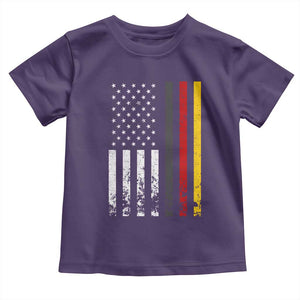 Patriotic Vintage German American Flag Toddler T Shirt Germany Heritage Pride TS11 Purple Print Your Wear