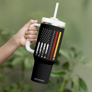 Patriotic Vintage German American Flag Tumbler With Handle Germany Heritage Pride TS11 Print Your Wear
