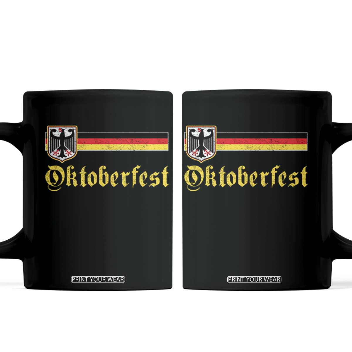 Oktoberfest German Drinking Festival Coffee Mug Bundesadler Coat of Arms TS11 Black Print Your Wear