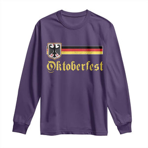 Oktoberfest German Drinking Festival Long Sleeve Shirt Bundesadler Coat of Arms TS11 Purple Print Your Wear
