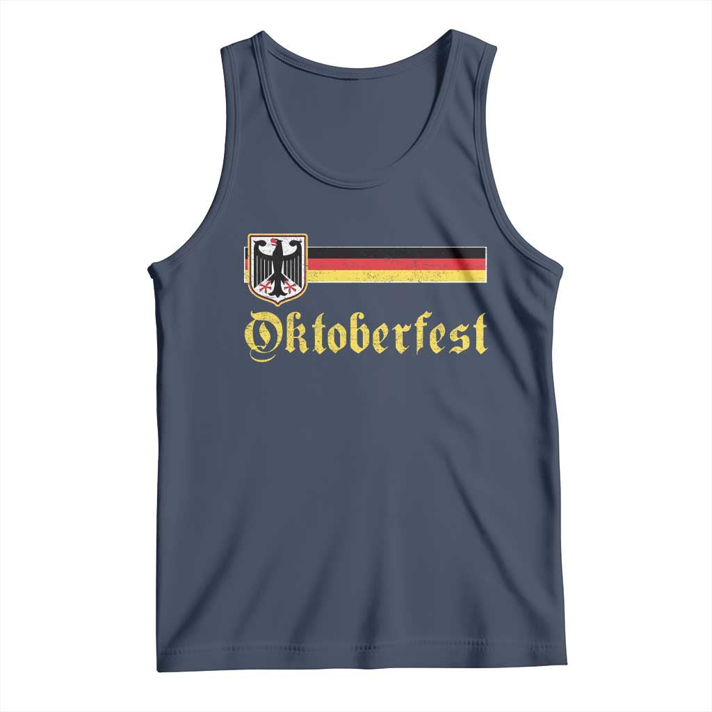 Oktoberfest German Drinking Festival Tank Top Bundesadler Coat of Arms TS11 Navy Print Your Wear