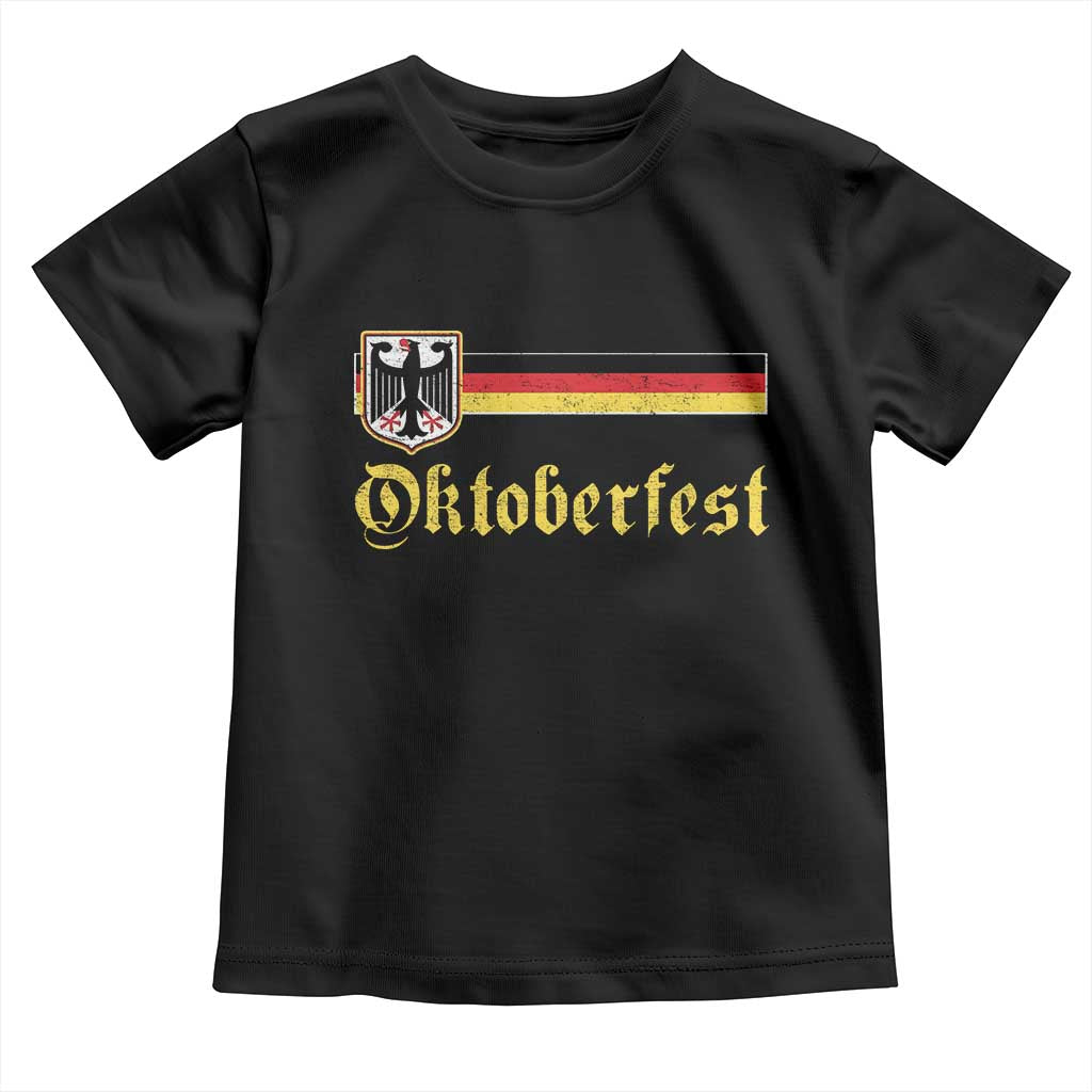 Oktoberfest German Drinking Festival Toddler T Shirt Bundesadler Coat of Arms TS11 Black Print Your Wear