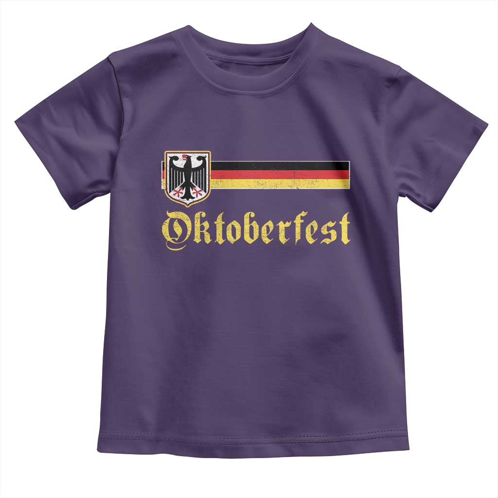 Oktoberfest German Drinking Festival Toddler T Shirt Bundesadler Coat of Arms TS11 Purple Print Your Wear