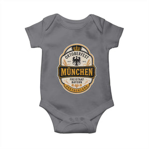 Oktoberfest Munchen Deutschland German Beer Festival Baby Onesie Freistaat Bayern Heraldic Eagle