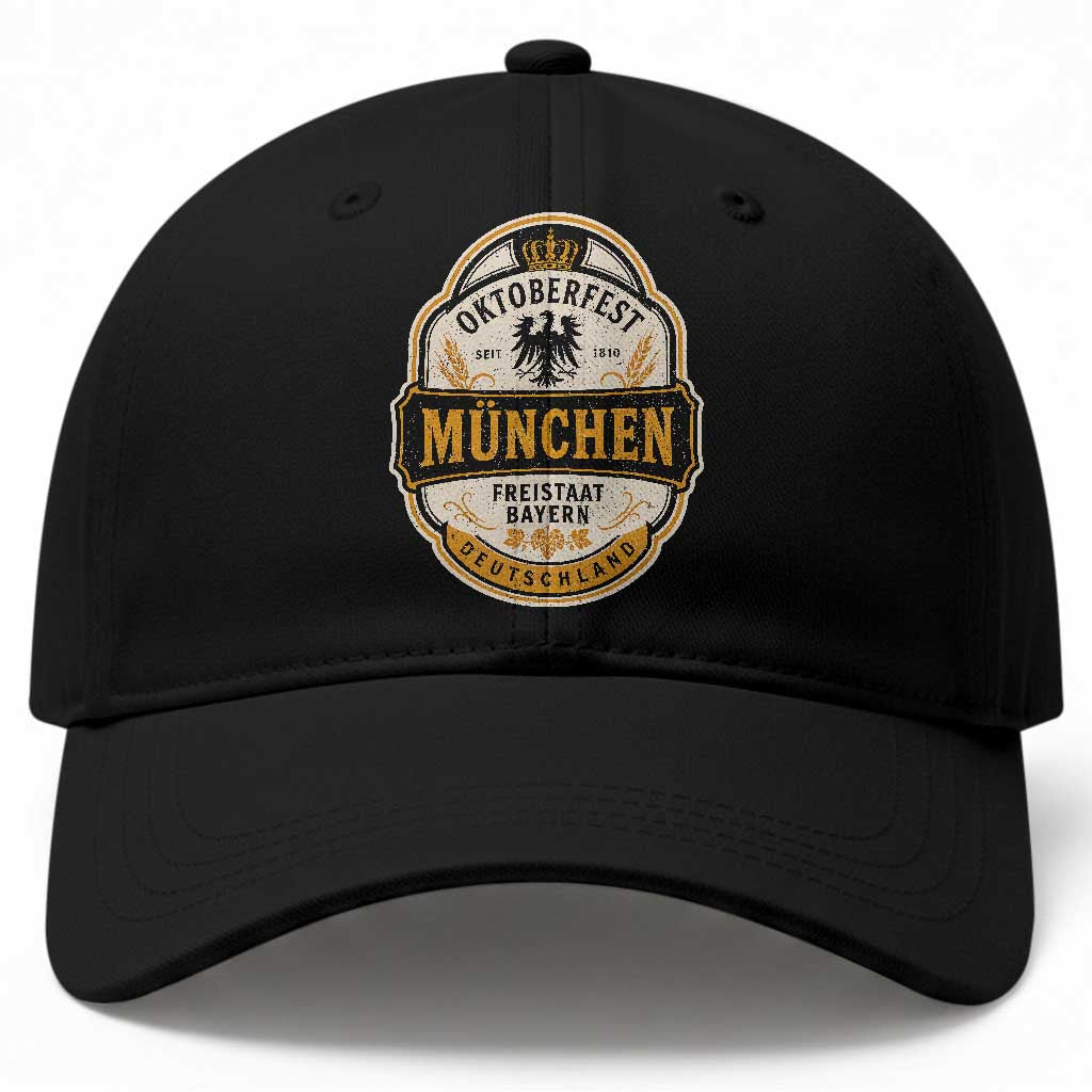 Oktoberfest Munchen Deutschland German Beer Festival Baseball Cap Freistaat Bayern Heraldic Eagle
