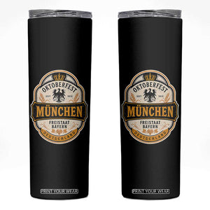 Oktoberfest Munchen Deutschland German Beer Festival Skinny Tumbler Freistaat Bayern Heraldic Eagle