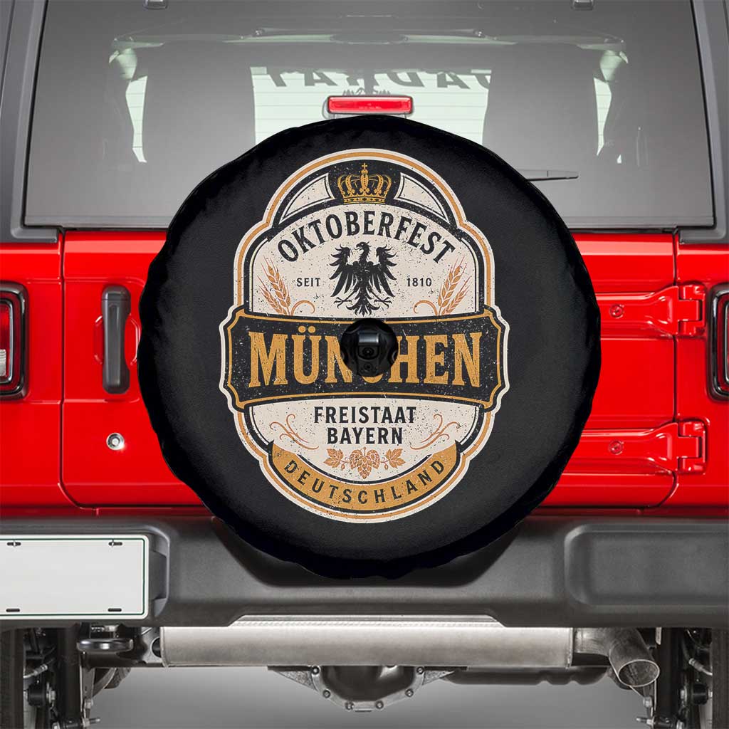 Oktoberfest Munchen Deutschland German Beer Festival Spare Tire Cover Freistaat Bayern Heraldic Eagle