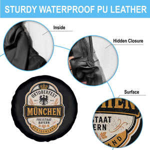 Oktoberfest Munchen Deutschland German Beer Festival Spare Tire Cover Freistaat Bayern Heraldic Eagle
