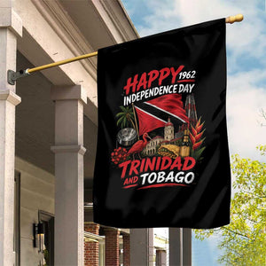 Trinidad And Tobago Independence Day Garden Flag Trinidadian Heritage Steelpan Scarlet Ibis