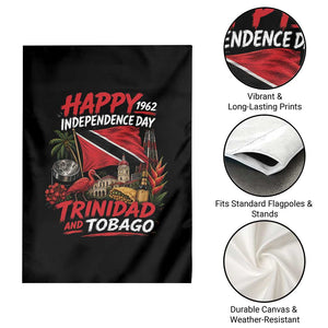 Trinidad And Tobago Independence Day Garden Flag Trinidadian Heritage Steelpan Scarlet Ibis