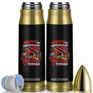 Trinidad And Tobago Independence Day Bullet Tumbler Trinidadian Heritage Steelpan Scarlet Ibis