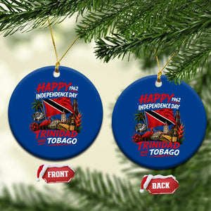 Trinidad And Tobago Independence Day Ceramic Ornament Trinidadian Heritage Steelpan Scarlet Ibis