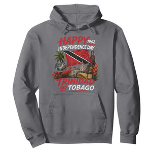 Trinidad And Tobago Independence Day Hoodie Trinidadian Heritage Steelpan Scarlet Ibis