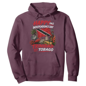 Trinidad And Tobago Independence Day Hoodie Trinidadian Heritage Steelpan Scarlet Ibis