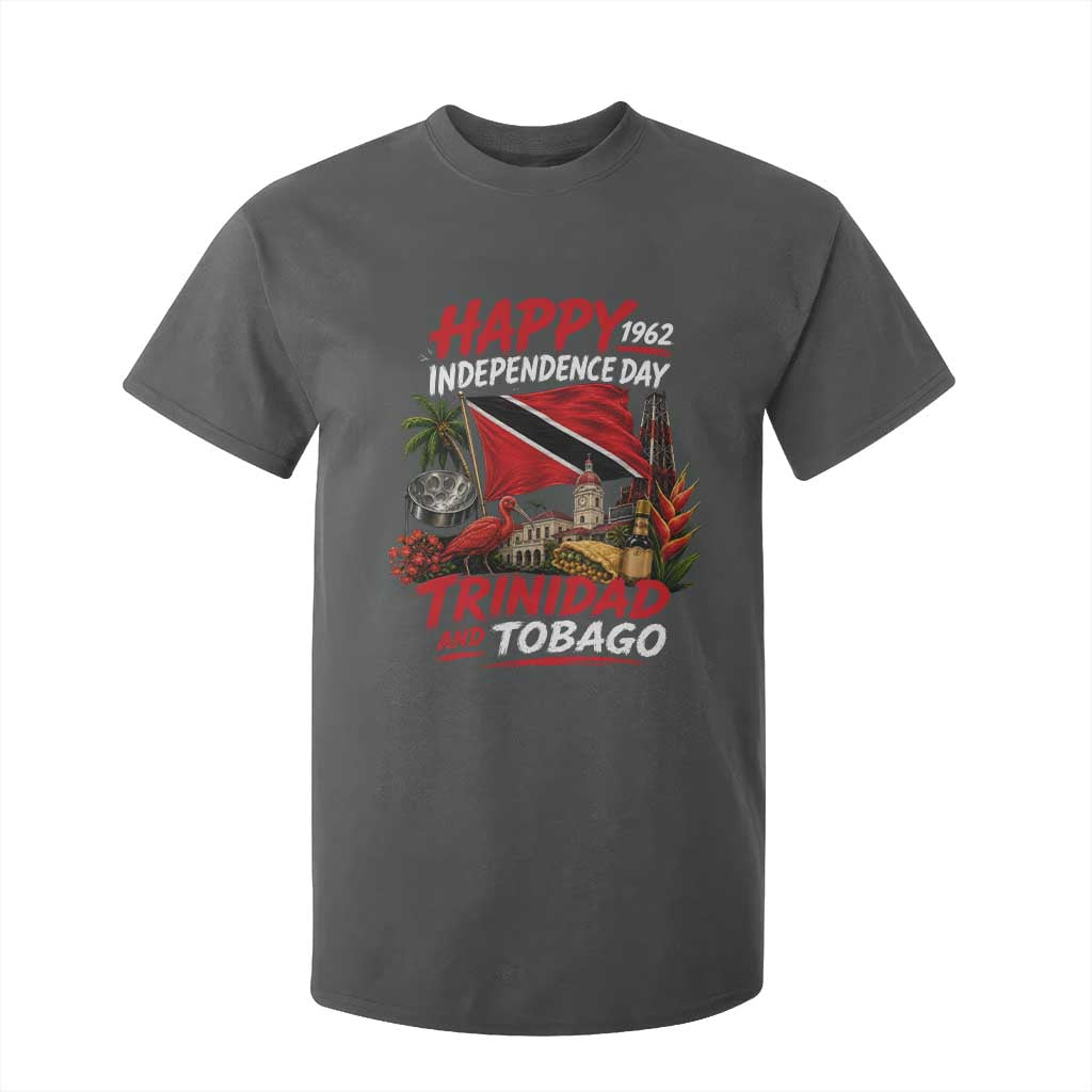 Trinidad And Tobago Independence Day T Shirt For Kid Trinidadian Heritage Steelpan Scarlet Ibis