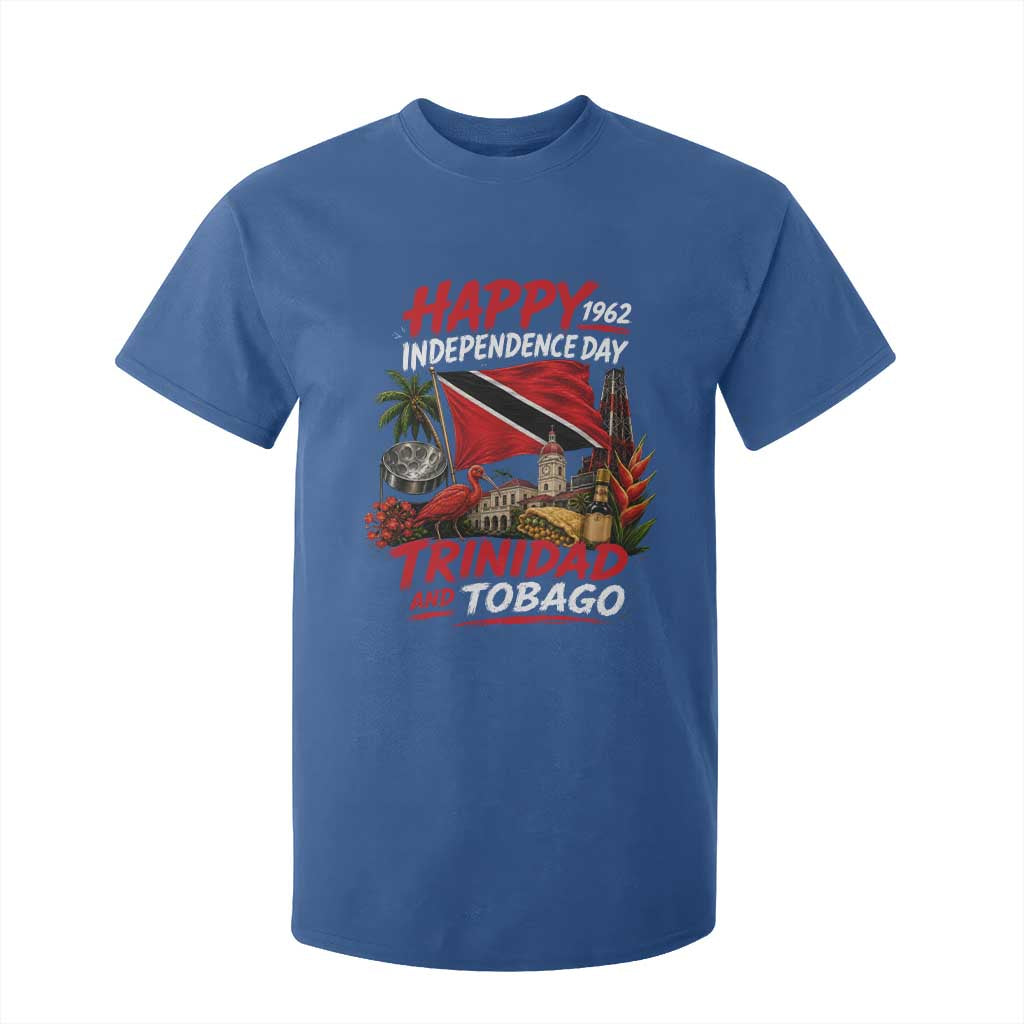 Trinidad And Tobago Independence Day T Shirt For Kid Trinidadian Heritage Steelpan Scarlet Ibis