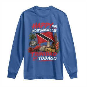 Trinidad And Tobago Independence Day Long Sleeve Shirt Trinidadian Heritage Steelpan Scarlet Ibis