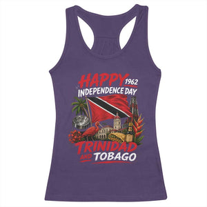 Trinidad And Tobago Independence Day Racerback Tank Top Trinidadian Heritage Steelpan Scarlet Ibis