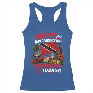 Trinidad And Tobago Independence Day Racerback Tank Top Trinidadian Heritage Steelpan Scarlet Ibis