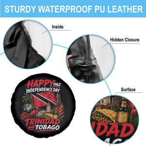 Trinidad And Tobago Independence Day Spare Tire Cover Trinidadian Heritage Steelpan Scarlet Ibis