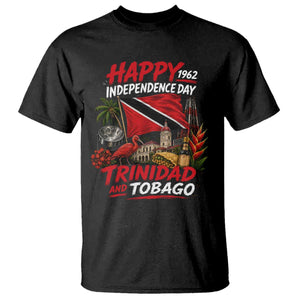 Trinidad And Tobago Independence Day T Shirt Trinidadian Heritage Steelpan Scarlet Ibis