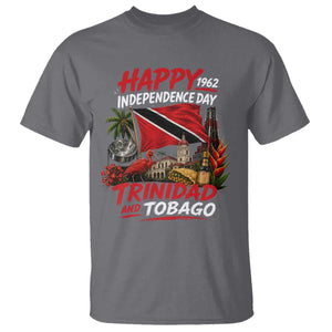 Trinidad And Tobago Independence Day T Shirt Trinidadian Heritage Steelpan Scarlet Ibis