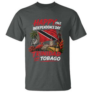Trinidad And Tobago Independence Day T Shirt Trinidadian Heritage Steelpan Scarlet Ibis