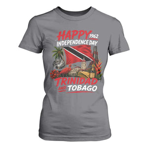 Trinidad And Tobago Independence Day T Shirt For Women Trinidadian Heritage Steelpan Scarlet Ibis