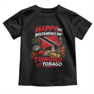 Trinidad And Tobago Independence Day Toddler T Shirt Trinidadian Heritage Steelpan Scarlet Ibis