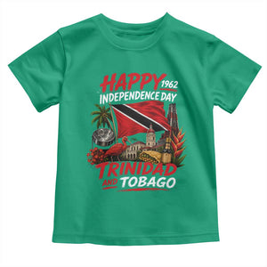 Trinidad And Tobago Independence Day Toddler T Shirt Trinidadian Heritage Steelpan Scarlet Ibis