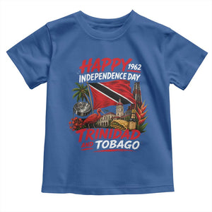 Trinidad And Tobago Independence Day Toddler T Shirt Trinidadian Heritage Steelpan Scarlet Ibis