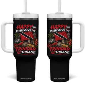 Trinidad And Tobago Independence Day Tumbler With Handle Trinidadian Heritage Steelpan Scarlet Ibis