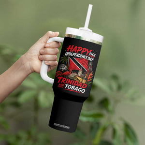 Trinidad And Tobago Independence Day Tumbler With Handle Trinidadian Heritage Steelpan Scarlet Ibis