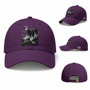 Mothman Howling at Moon 90s Retro Baseball Cap Funny West Virginia Cryptid