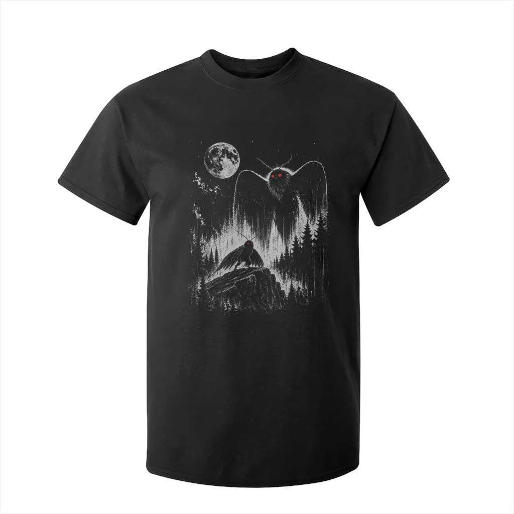 Mothman Howling at Moon 90s Retro T Shirt For Kid Funny West Virginia Cryptid