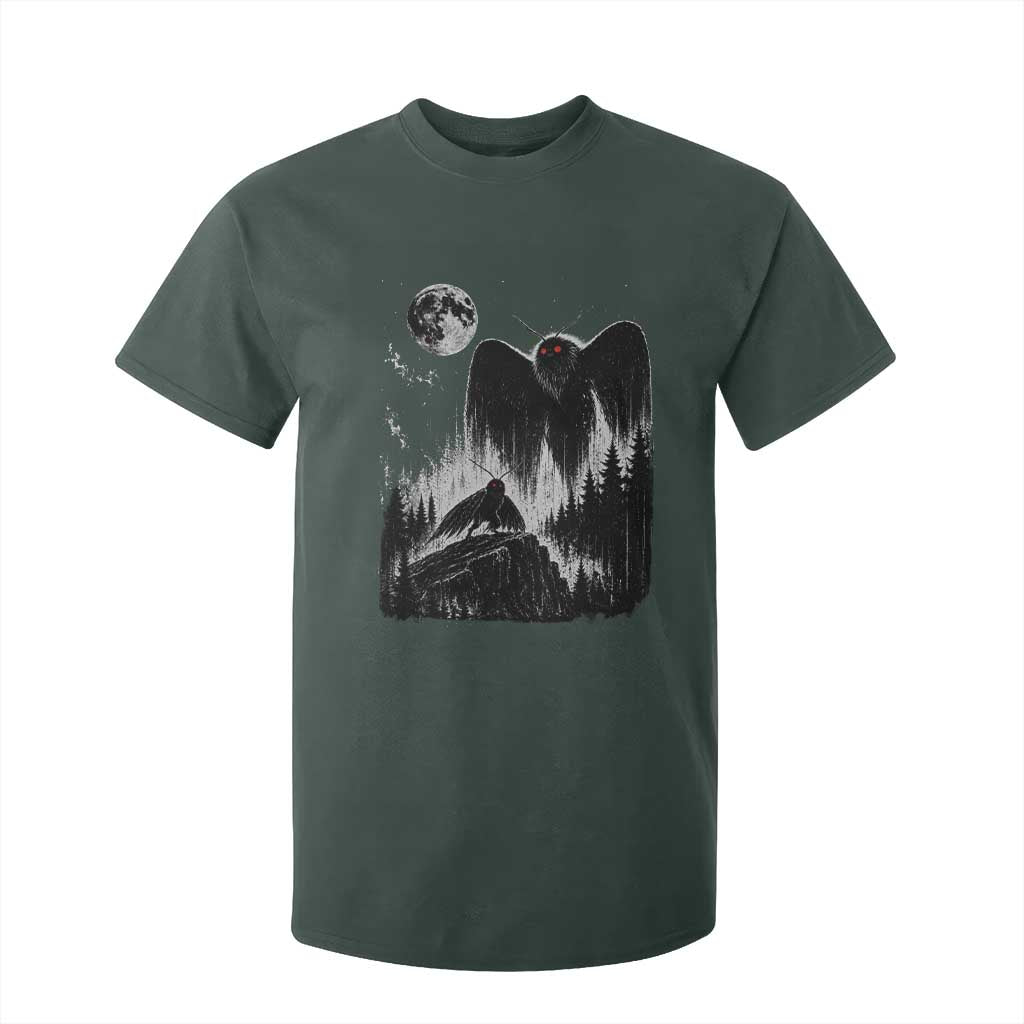 Mothman Howling at Moon 90s Retro T Shirt For Kid Funny West Virginia Cryptid