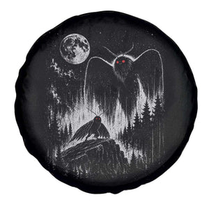 Mothman Howling at Moon 90s Retro Spare Tire Cover Funny West Virginia Cryptid TS11 Print Your Wear