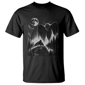 Mothman Howling at Moon 90s Retro T Shirt Funny West Virginia Cryptid