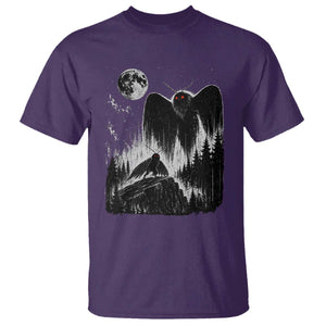 Mothman Howling at Moon 90s Retro T Shirt Funny West Virginia Cryptid